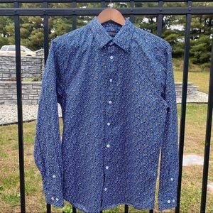 Nick Graham Modern Fit Floral Shirt 15.5 Medium